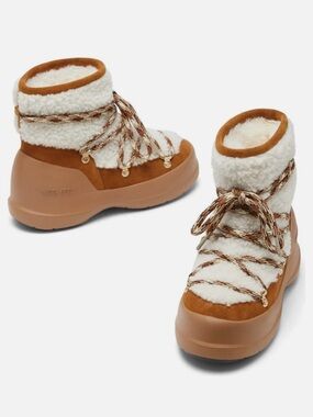 Moon Boot® Luna Water Repellent Genuine Shearling Boot